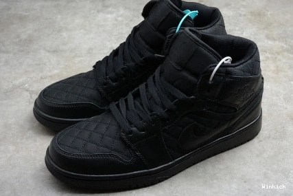 MID QUILTED AIR 1 JORDAN DB6078-001 BLACK 0922